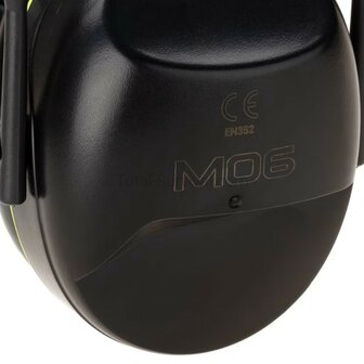 Earmor MaxDefense M06A gehoorbescherming, EN352, zwart