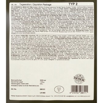 Trek 'n Eat 24hr Day Ration Pack, Ready-to-Eat Menu: "Type II"