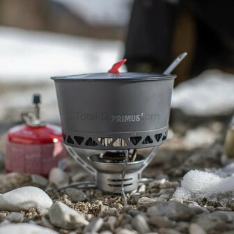 Primus EasyFuel II foldable gas stove with hose and piezo ignition