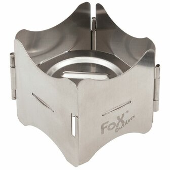 Fox Outdoor foldable stainless steel stand for alcohol stove