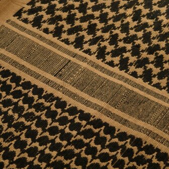 M-Tac Dense Shemagh / keffiyeh, coyote tan-zwart