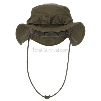 AB Kabano Bush Hat SF Boonie IRR Rip Stop, RAL7013 legergroen