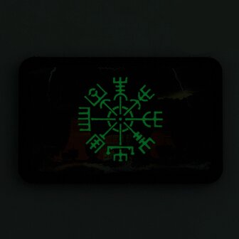 M-Tac velcro patch Vegvisir / Drakkar, 80x50 mm, Zwart/GID
