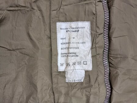 KL landmacht Mummy slaapzak 2-laagse vulling V2, 3 seizoenen, modulair, khaki