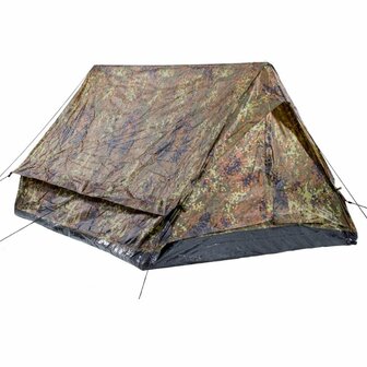AB Minipack kompaktes 2-Personen-Trekkingzelt, Flecktarn