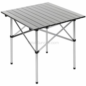 Fox Outdoor roll-up aluminum camping table with foldable frame