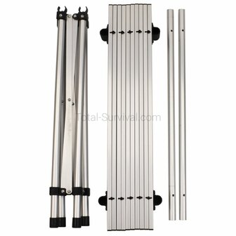 Fox Outdoor roll-up aluminum camping table with foldable frame