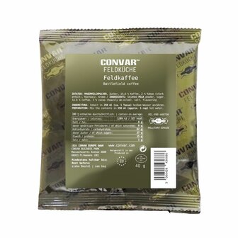 Convar Tactical field kitchen instant coffee with milk and sugar (40 grams)