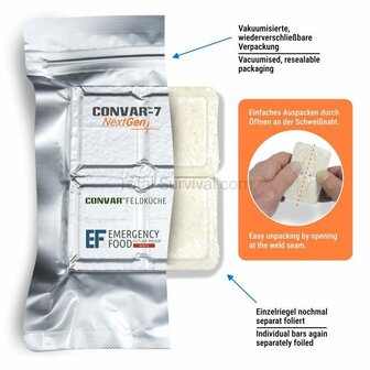 Convar-7 Nextgen Energy Bar Solid Milk Emergency ration (120g)