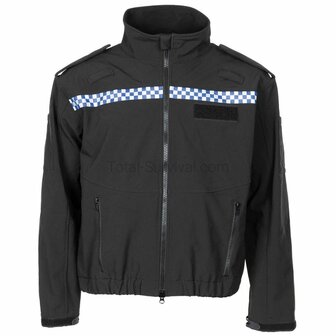British police functional softshell jacket, black