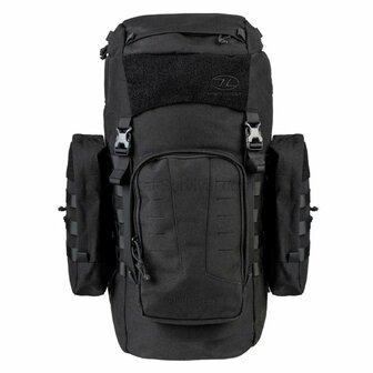 Highlander Pinnacle Bergrucksack mit Seitentaschen, 50 l, schwarz