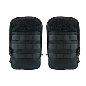Highlander Pinnacle Bergrucksack mit Seitentaschen, 50 l, schwarz