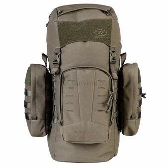 Highlander Pinnacle Bergrucksack mit Seitentaschen, 50 l, Ranger gr&uuml;n