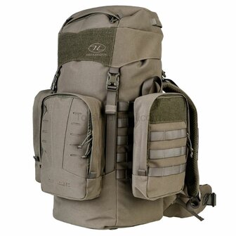 Highlander Pinnacle Bergrucksack mit Seitentaschen, 50 l, Ranger gr&uuml;n