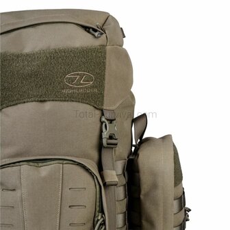 Highlander Pinnacle Bergrucksack mit Seitentaschen, 50 l, Ranger gr&uuml;n