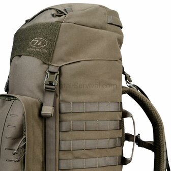 Highlander Pinnacle Bergrucksack mit Seitentaschen, 50 l, Ranger gr&uuml;n