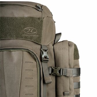 Highlander Pinnacle Bergrucksack mit Seitentaschen, 90 l, Ranger gr&uuml;n