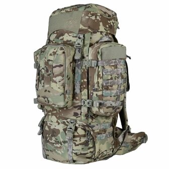 Highlander Pinnacle Bergrucksack mit Seitentaschen, 90 l, HMTC Multicam