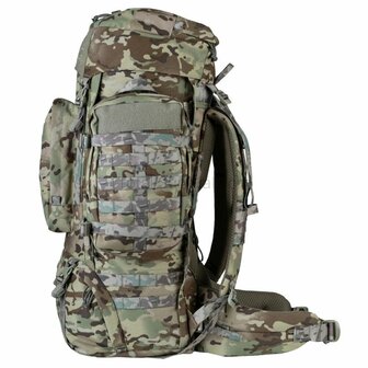 Highlander Pinnacle Bergrucksack mit Seitentaschen, 90 l, HMTC Multicam