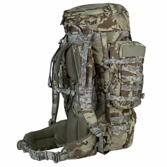 Highlander Pinnacle Bergrucksack mit Seitentaschen, 90 l, HMTC Multicam