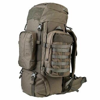 Highlander Pinnacle Bergrucksack mit Seitentaschen, 70 l, Ranger gr&uuml;n