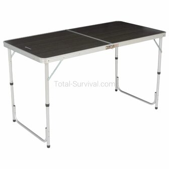 Highlander inklapbare dubbele campingtafel aluminium