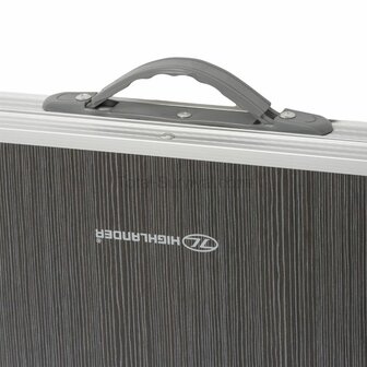 Highlander inklapbare dubbele campingtafel aluminium