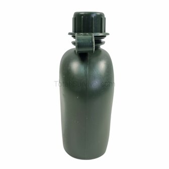 Feldflasche der Niederl&auml;ndischen Armee (1 Quart / 950 ml) mit Schraubverschluss, oliv gr&uuml;n