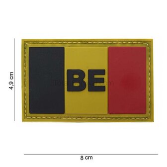 101 INC 3D PVC patch gro&szlig; "Belgium BE" #13051
