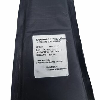 Cooneen Defence Protective Body Armour Insert schouder inlage Rechts, kevlar HG2+KR2
