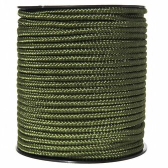 Fosco Paracord rol olijfgroen 5mm, 60 meter lengte
