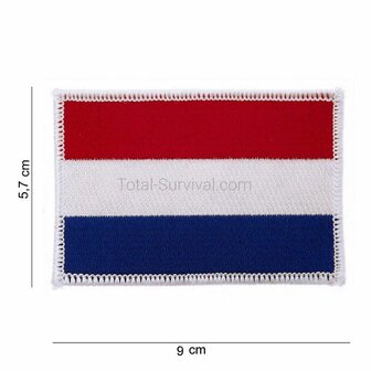 Fostex velcro embleem stof fijn geweven vlag Nederland #1025