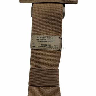 TYR Tactical Seiten Schnallen Set mit Adapter f&uuml;r Plattentr&auml;ger, Coyote Tan