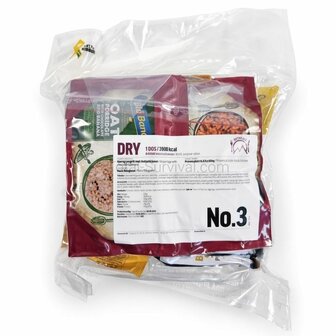 Out Meals MRE (Meal Ready-to-Eat) 24-Stunden Verpflegungspaket, gefriergetrocknet, Men&uuml; Set 3 Dry