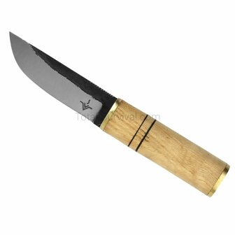 Njord Pelle Puukko Bushcraftmesser feststehende Klinge mit Palisandergriff