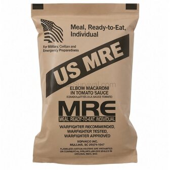 US MRE Meal-Ready-to-Eat Menu: 21 "Tuna, Chunk, Light, water packed, lemon pepper"