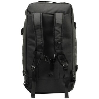 MFH Rucksack Tragetasche Reise mit Kompressionsriemen 50L, schwarz