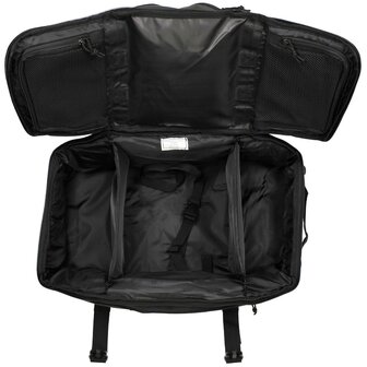 MFH Rucksack Tragetasche Reise mit Kompressionsriemen 50L, schwarz