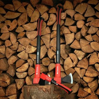 Bison Black Series SX-20 kloofbijl groot, zwart/rood