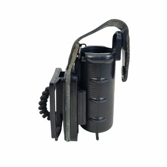 Peter Jones P175 Sprayhouder swivel met Klick Fast (riem)bevestiging, zwart