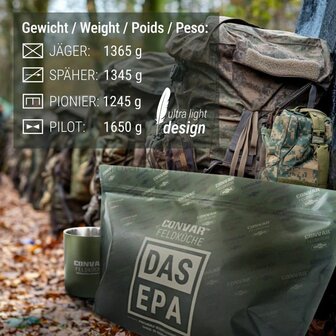 Convar DAS EPA 24hr Day Ration Pack MRE, Verkenners