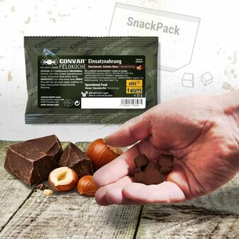Convar veldkeuken Operationele snack pack 22 gram Chocolade-noot