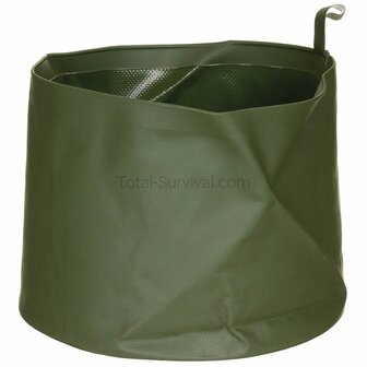 Faltbares Waschbecken der niederl&auml;ndischen Armee PVC 5L olivgr&uuml;n