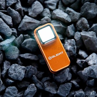Olight Oclip mini accu LED zaklamp / werklamp, oranje