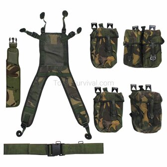 Britse PLCE tactical load carrying set 7-delig combat, DPM camo