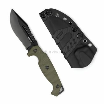 Mil-Tec Ridge veldmes G10 met Kydex multi mount schede, legergroen