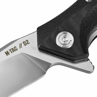 M-Tac type 20 EDC zakmes D2 staal, zwart