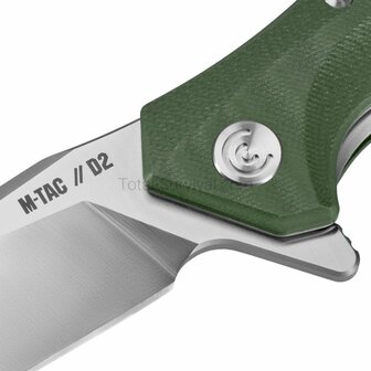 M-Tac type 20 EDC zakmes D2 staal, olijfgroen