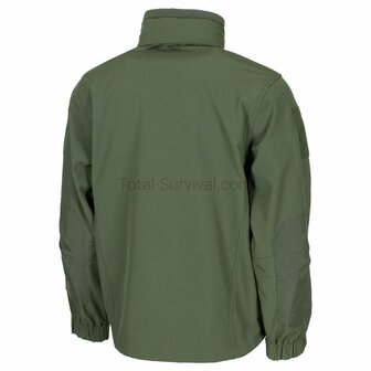 MFH Viper softshell jas ademend, wind- en waterdicht, legergroen