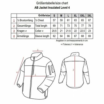 AB lichtgewicht isolatiejas Level 4 ECWCS met PrimaLoft&reg;, zwart